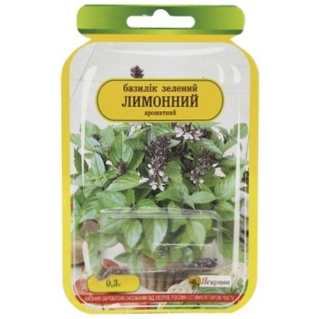 Yaskrava Green Lemon Basil Seeds 1pc - buy, prices for Tavria V - photo 1
