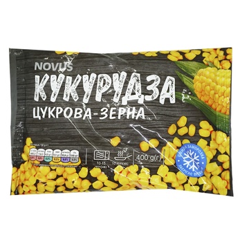 Novus Frozen Sugar Corn Grain 400g - buy, prices for NOVUS - photo 1