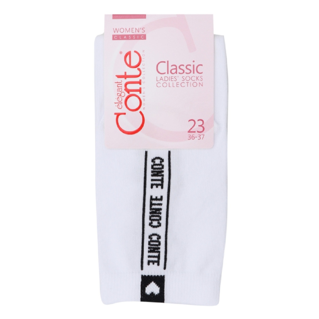 

Носки Conte Elegant Classic женские хлопчатобумажные белые 23р