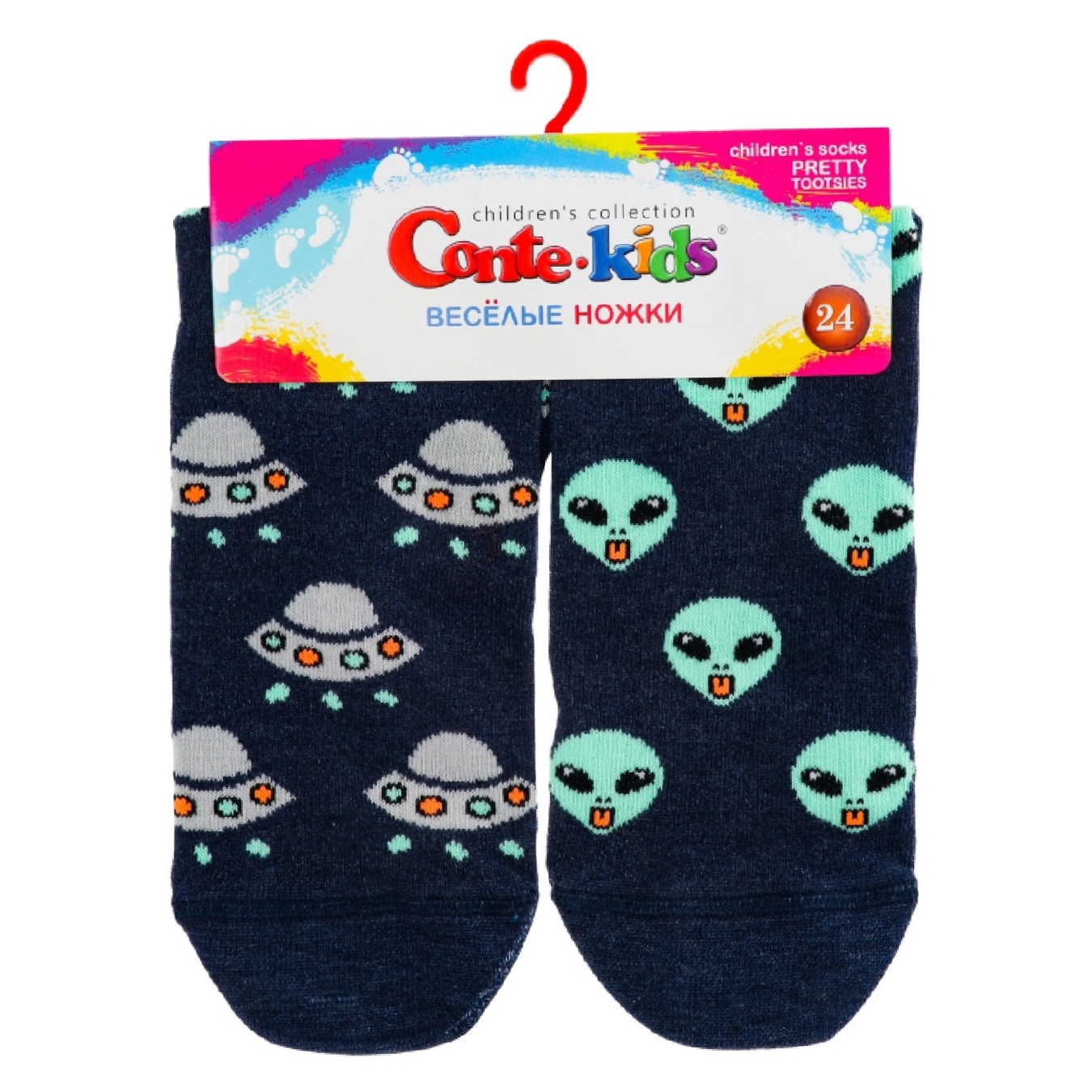 

Носки детские Conte Kids Веселые ножки синий размер 24