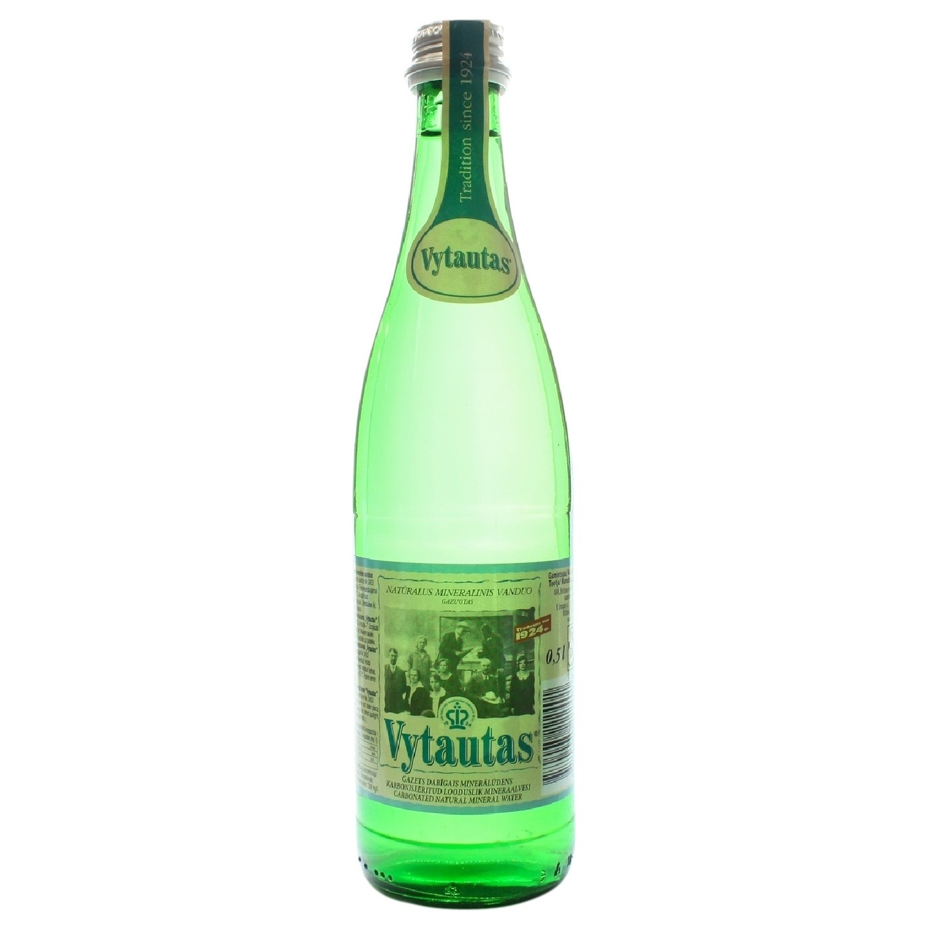 

Вода Vytautas натуральная минеральная газированная 0,5л