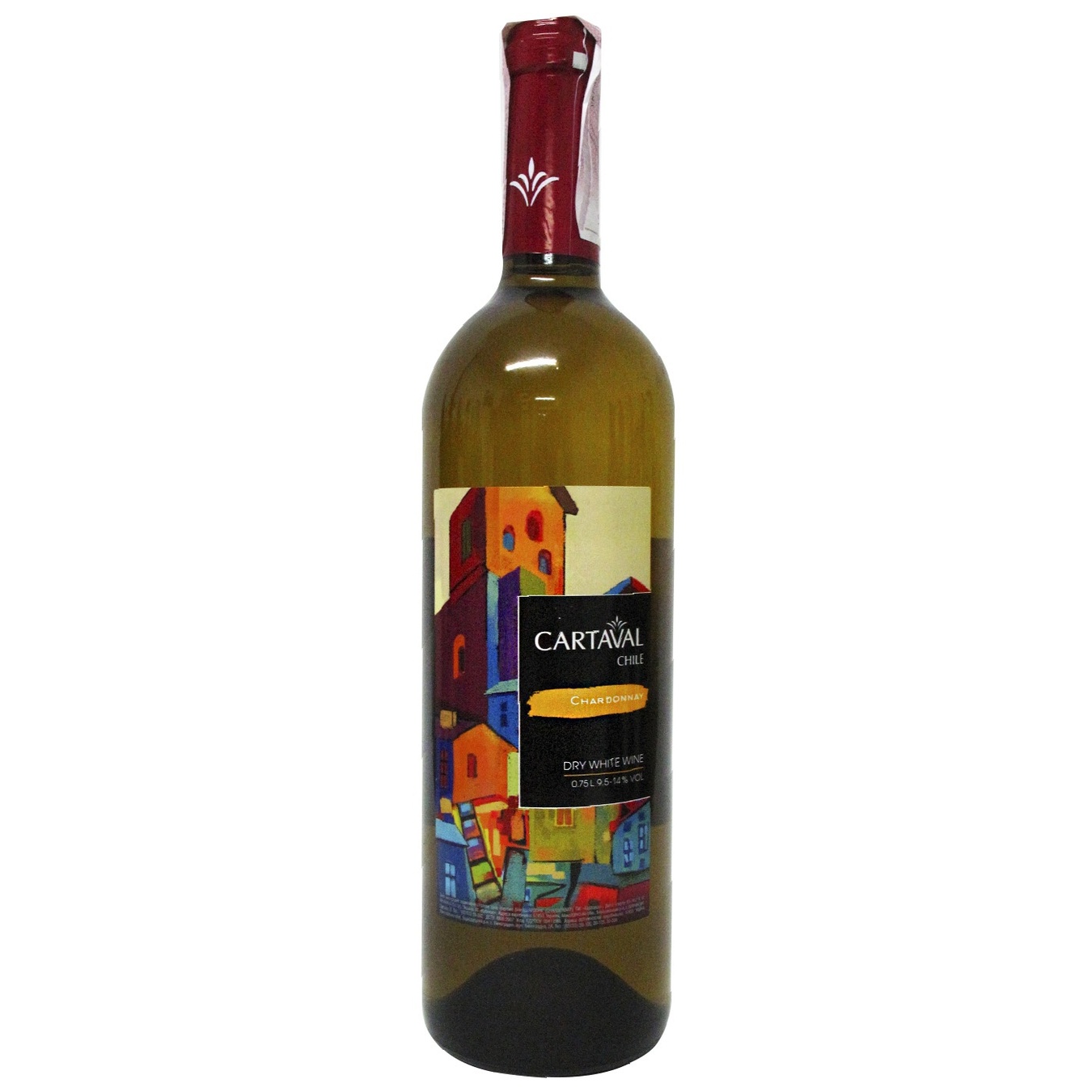 

Вино Cartaval Chardonnay белое сухое 9,5-14% 0,75л