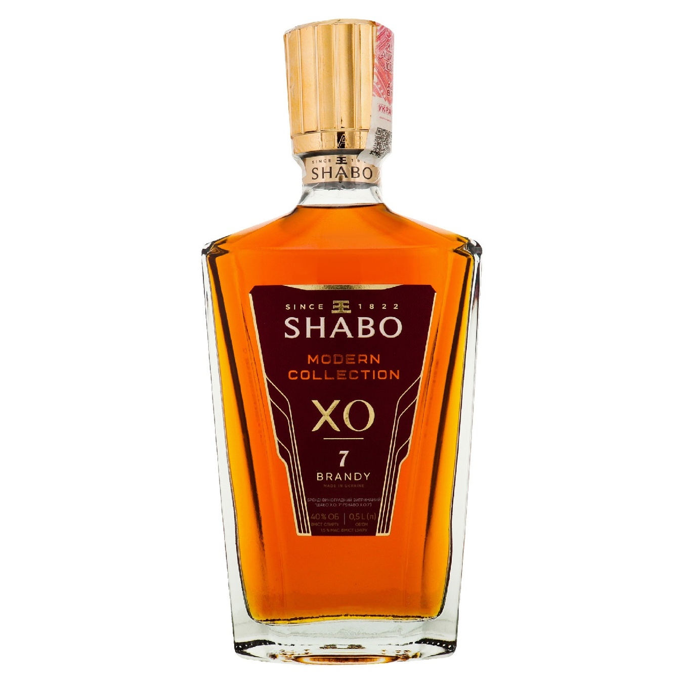 

Бренди Shabo Modern Сollection Х.О. виноградный 7 лет 40% 0,5л
