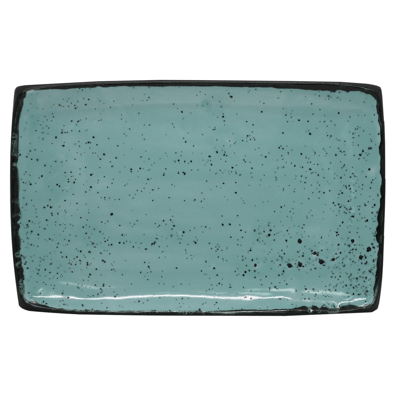 

Тарелка Manna Ceramics керамическая прямоугольная бирюзовая 16х26см