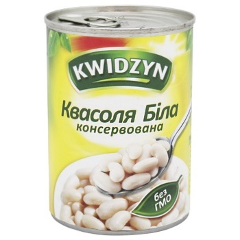 Kwidzyn Canned White Kidney Beans 400g - buy, prices for NOVUS - photo 1