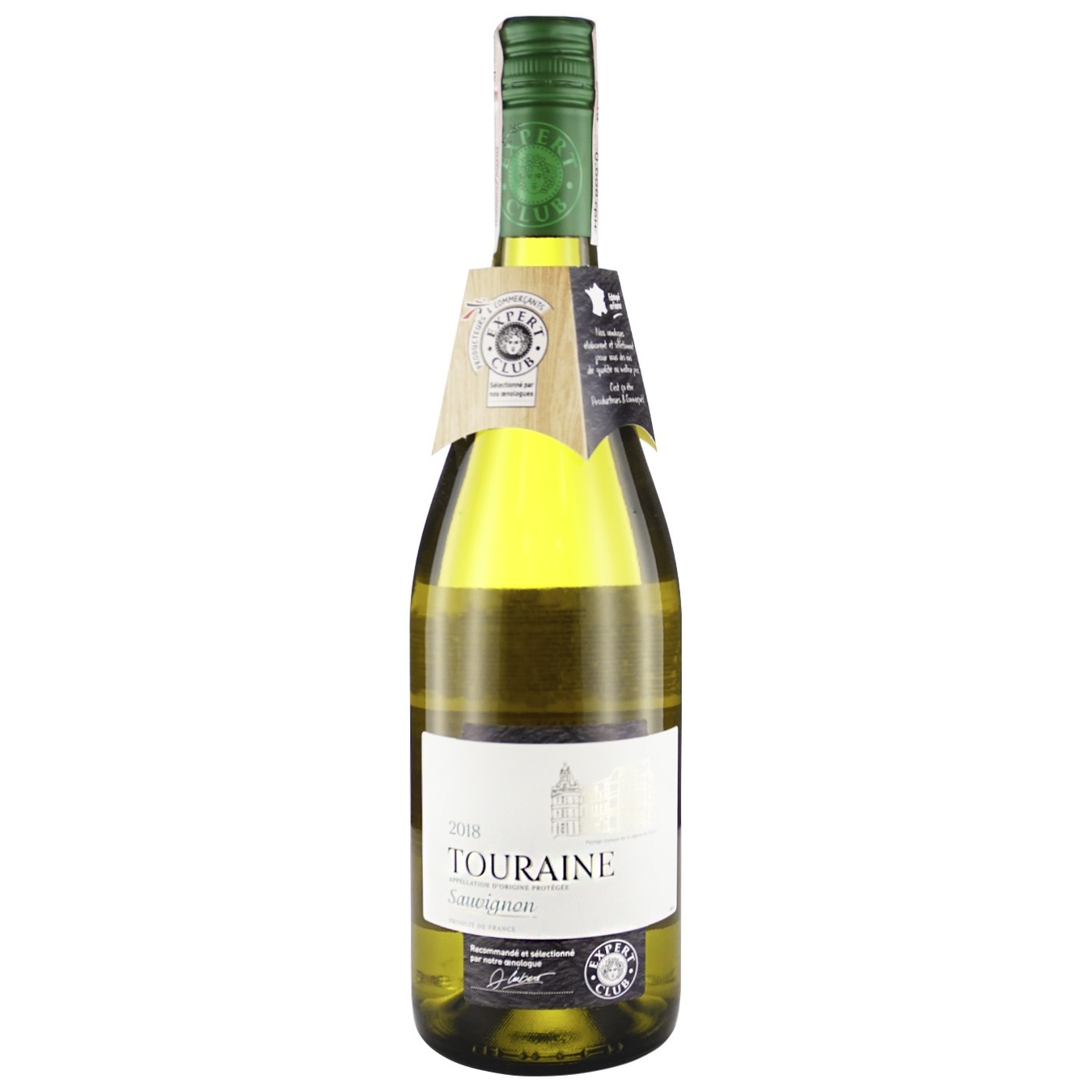 

Вино Expert Club Tourane Sauvignon Blanc AOP белое сухое 12-13% 0,75л