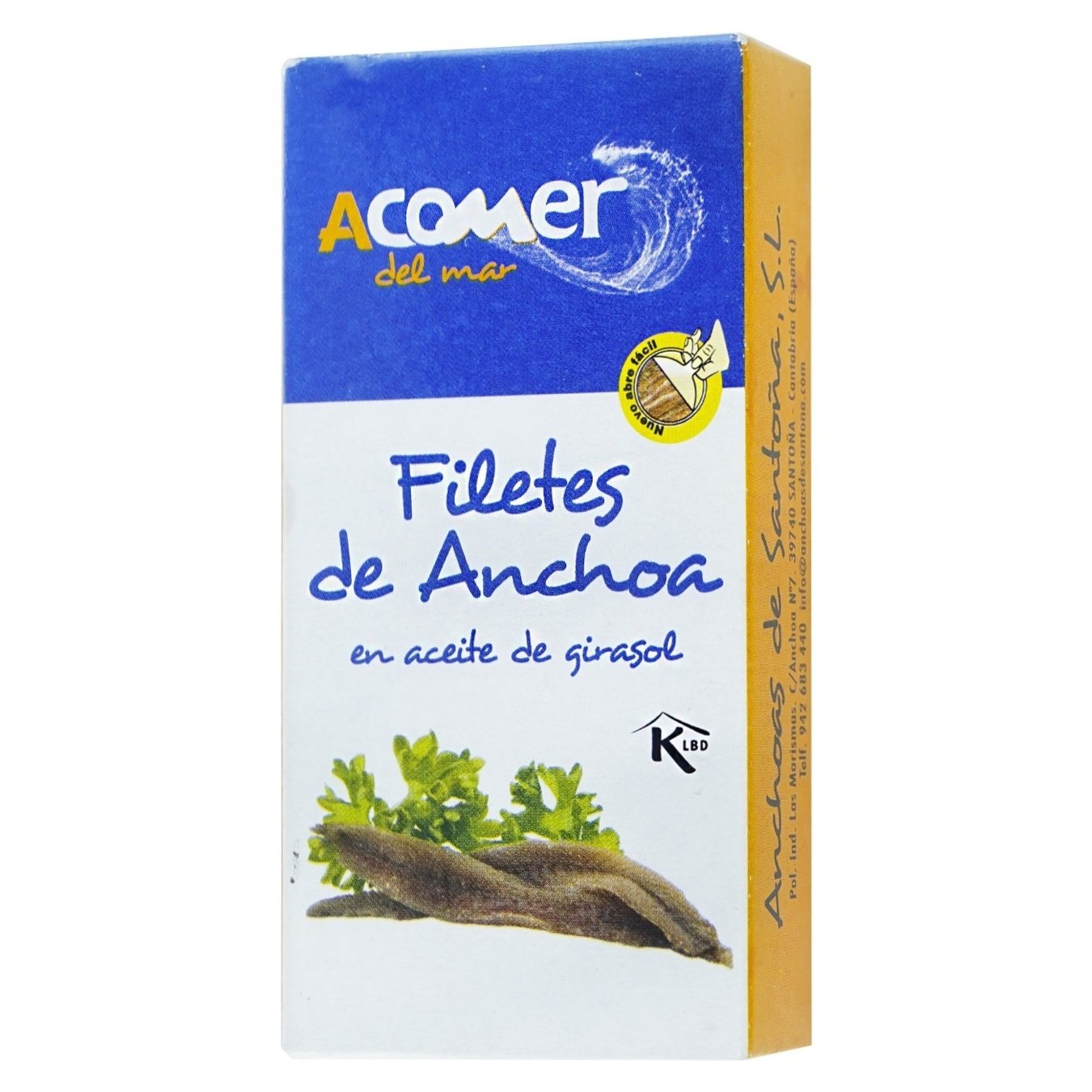 

Анчоусы Acomer del Mar в подсолнечном масле 45г