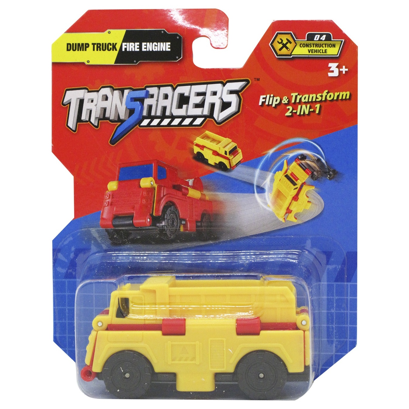 

Игрушка TransRacers Машинка 2 в 1 Самосвал + Пожарная машина