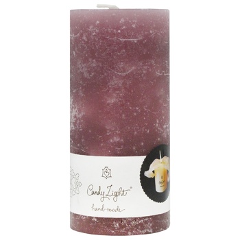 Candy Light Plum Сylinder Candle 7х15cm - buy, prices for NOVUS - photo 1