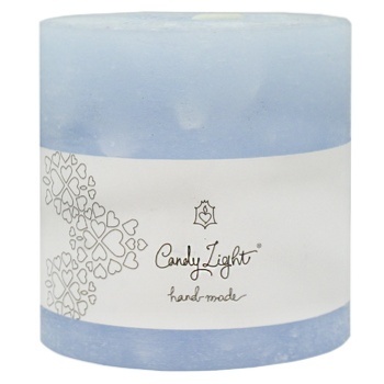 Candy Light Blue Сylinder Candle 10х10cm - buy, prices for - photo 1