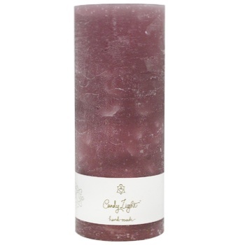 Candy Light Plum Сylinder Candle 8х20cm - buy, prices for NOVUS - photo 1