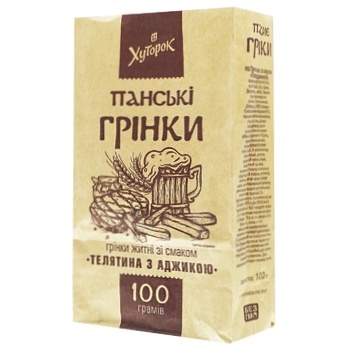 Грінки Хуторок Панський телятина з аджикою 100г - купити, ціни на - фото 3