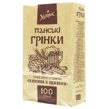 Гренки Хуторок Панский телятина с аджикой 100г - купить, цены на Auchan - фото 3