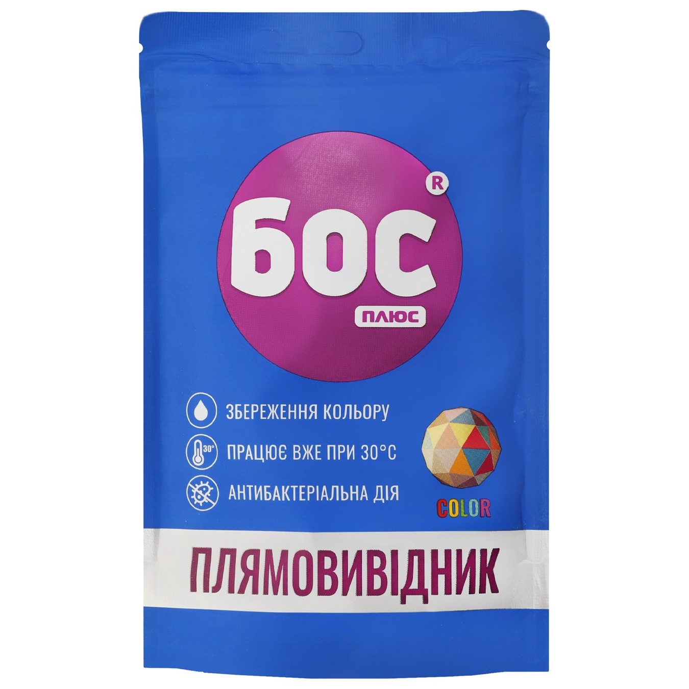 

Пятновыводитель Бос плюс Color порошкообразный 200г