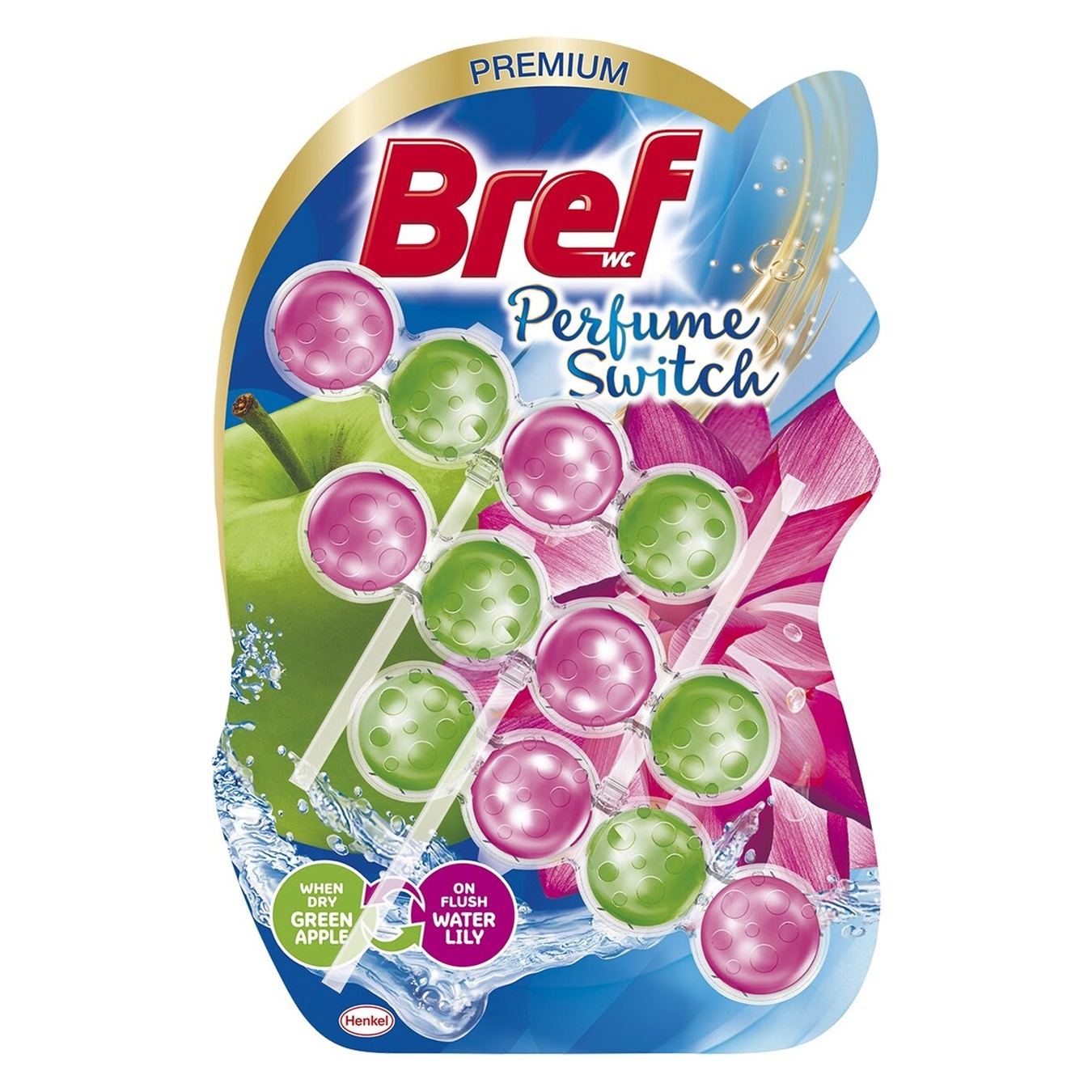 

Туалетный блок Bref Яблоко-Лотос 150г