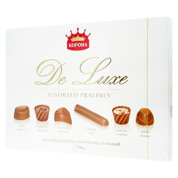 De Lux Korona In Milk Chocolate Candy - buy, prices for NOVUS - photo 1