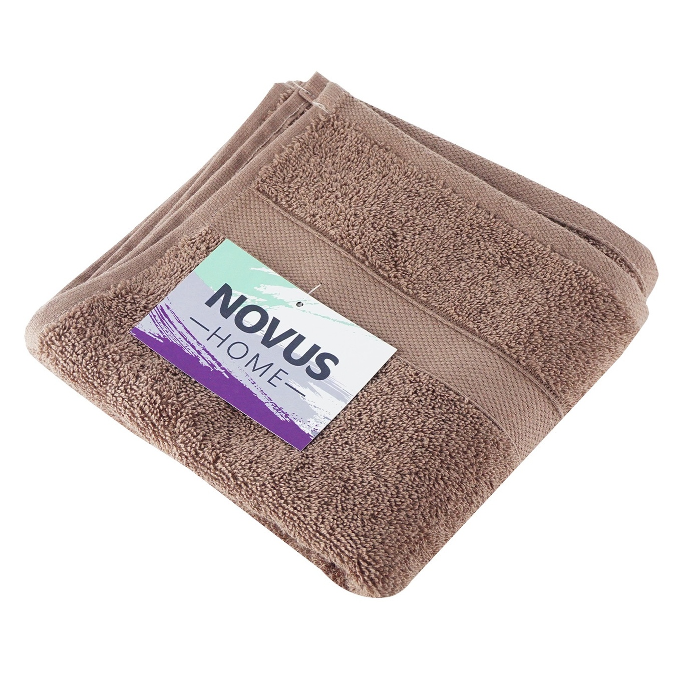 

Полотенце Novus Home махровое коричневое 40х70см