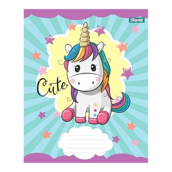 1 Veresnya Unicorn A5 Diagonal Line Notebook 12 Sheets - buy, prices for NOVUS - photo 4