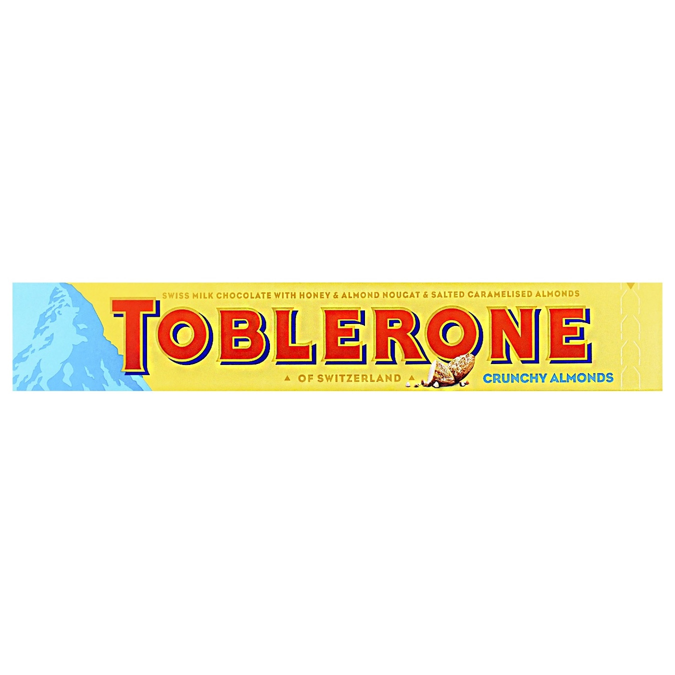 

Шоколад Toblerone молочный с соленым карамелизированным миндалем и медово-миндальной нугой 100г