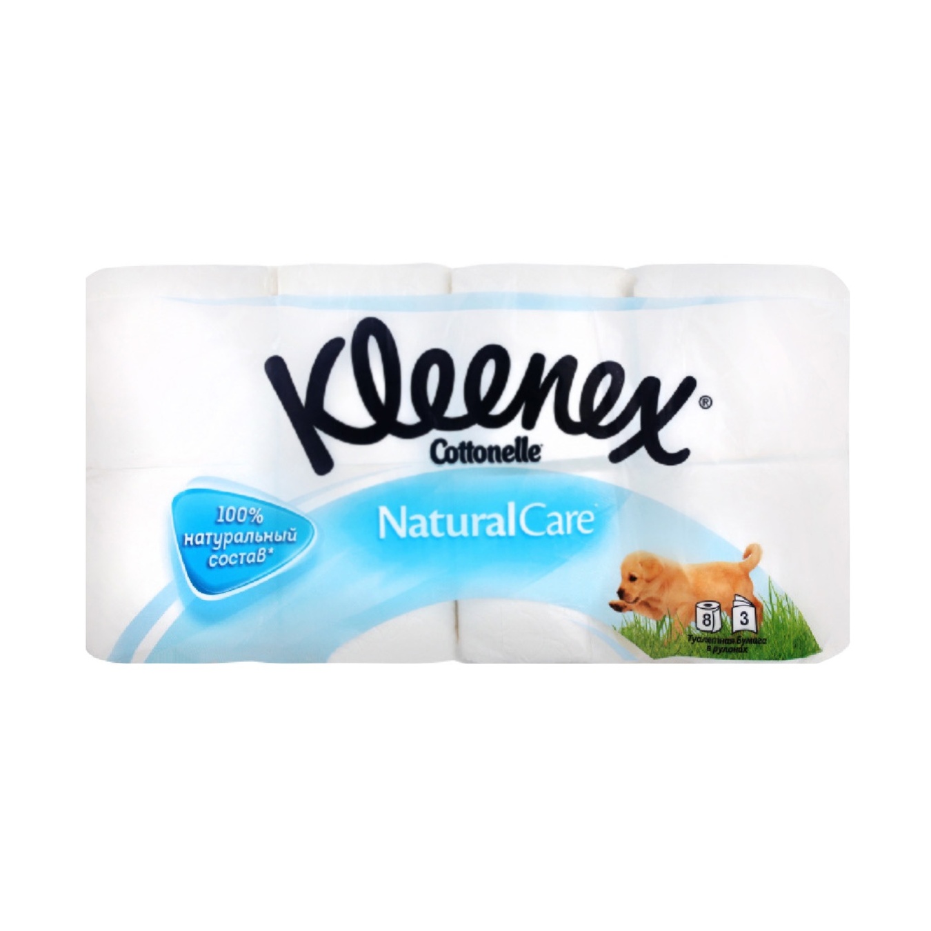 

Туалетная бумага Kleenex Natural Care ароматизированная 8шт