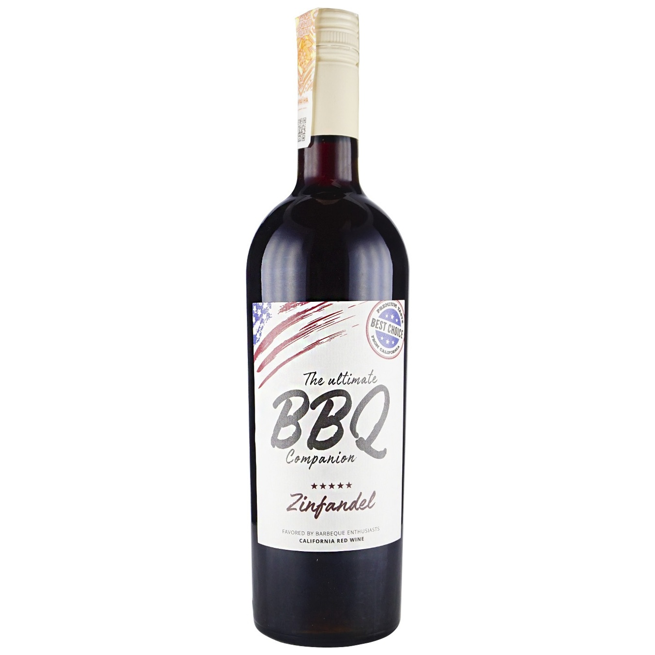 

Вино BBQ Zinfandel красное полусухое 13,5% 0,75л