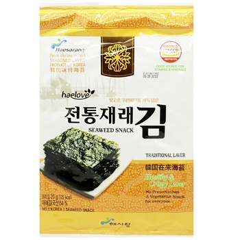 Haelove Traditional Seaweed Snack 20g - buy, prices for NOVUS - photo 1