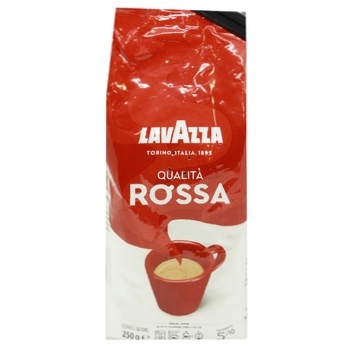 Кофе Lavazza Rossa в зернах 250г - купить, цены на NOVUS - фото 1