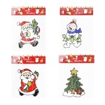 Aimon Santa Claus with a Christmas Tree Christmas Silicone Sticker