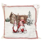Provence Snowfall Three Gnomes Pillow 45x45cm