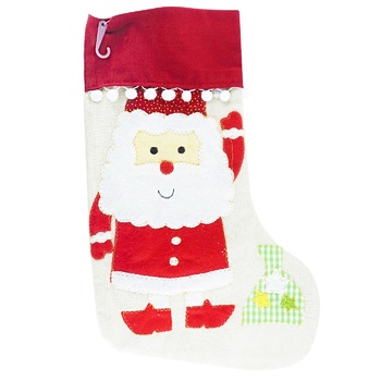 Koopman New Year's White-Red Decorative Sock - buy, prices for - photo 2