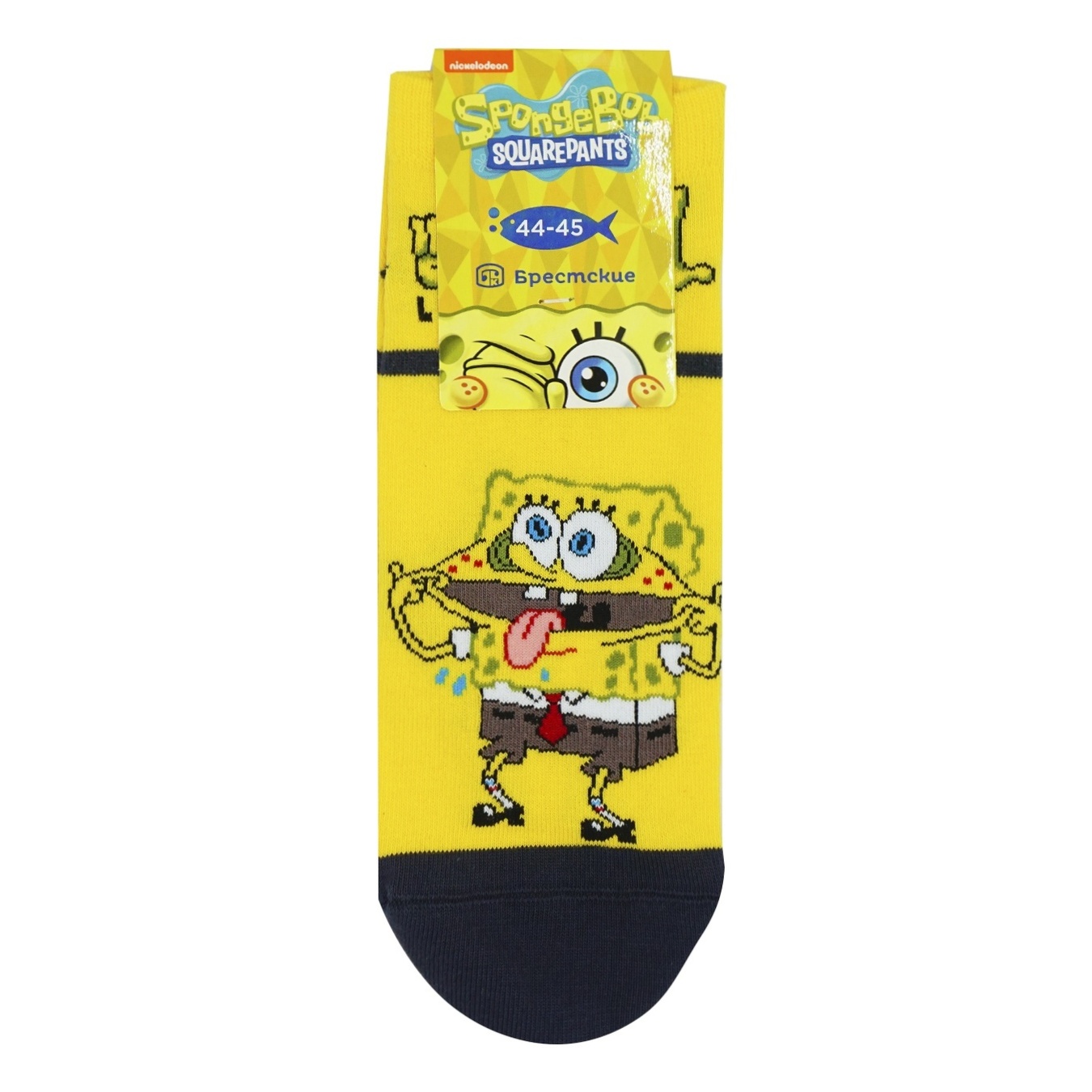 

Носки мужские Брестские Spongebob 2139 укороченные 402 ярко желтый размер 29