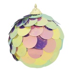 Koopman Pearl Christmas Tree Decoration with Scales 8cm