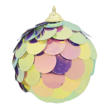 Koopman Pearl Christmas Tree Decoration with Scales 8cm - buy, prices for NOVUS - photo 1