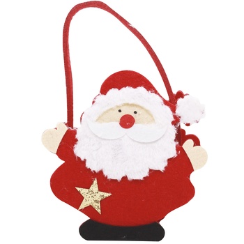 Koopman Santa Claus New Year's Bag 24cm in Assortment