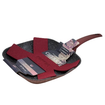 Pepper Cherry Lava-Stone Grill Pan 24x24cm - buy, prices for COSMOS - photo 1