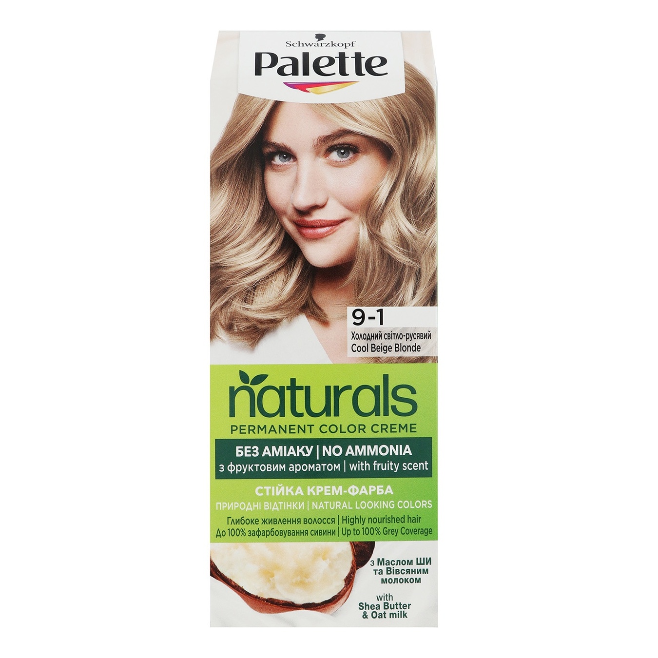 

Краска для волос Palette Naturals 9-1 холодный светло-русый