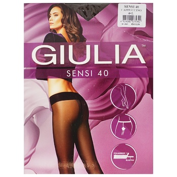 Giulia Sensi Cappucino Women's Tights 40 Den Size 4 - buy, prices for NOVUS - photo 1