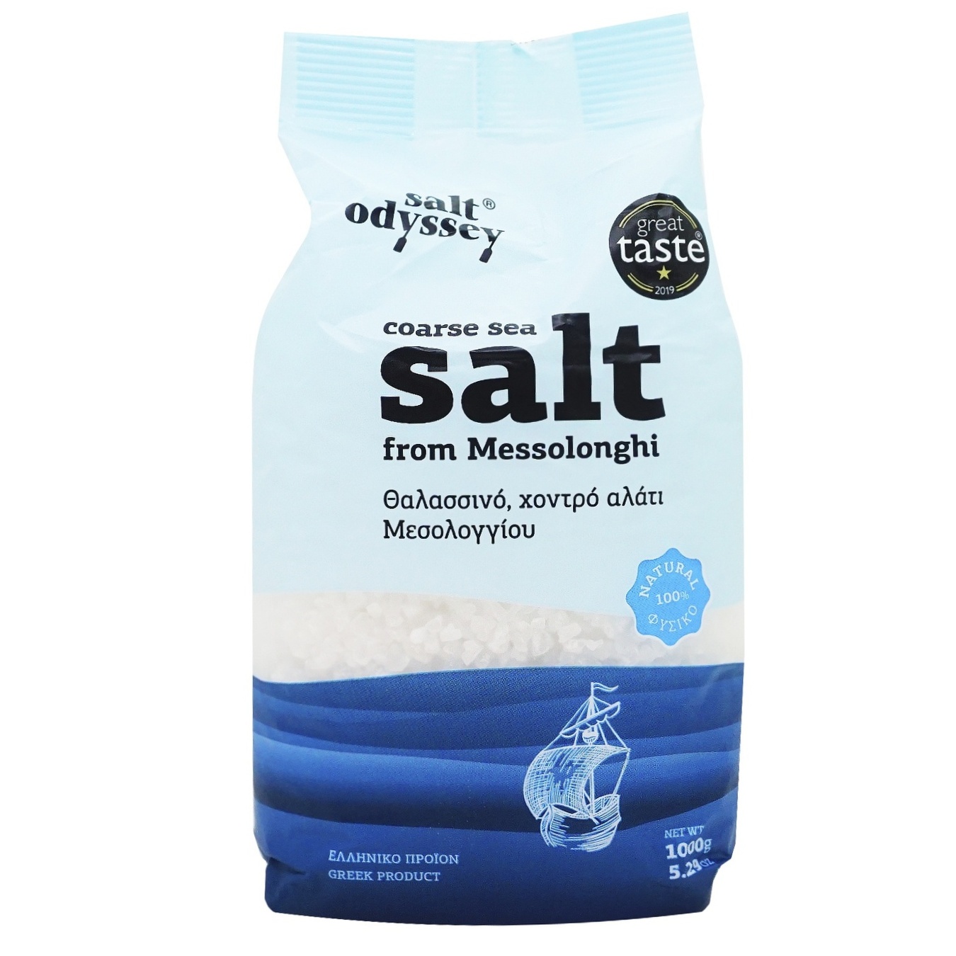 

Соль морская Salt Odyssey из Месолонги крупная 1кг