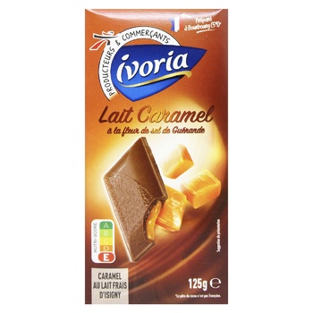 Ivoria Milk Chocolate with Salted Caramel 125g - buy, prices for NOVUS - photo 1