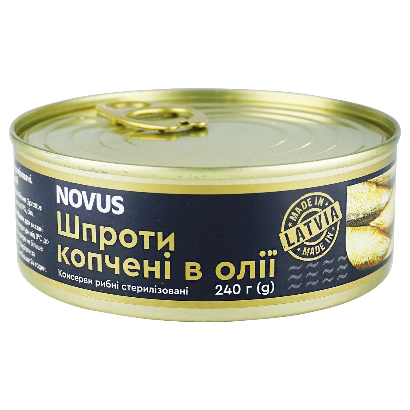 

Шпроты Novus копченые в масле 240г