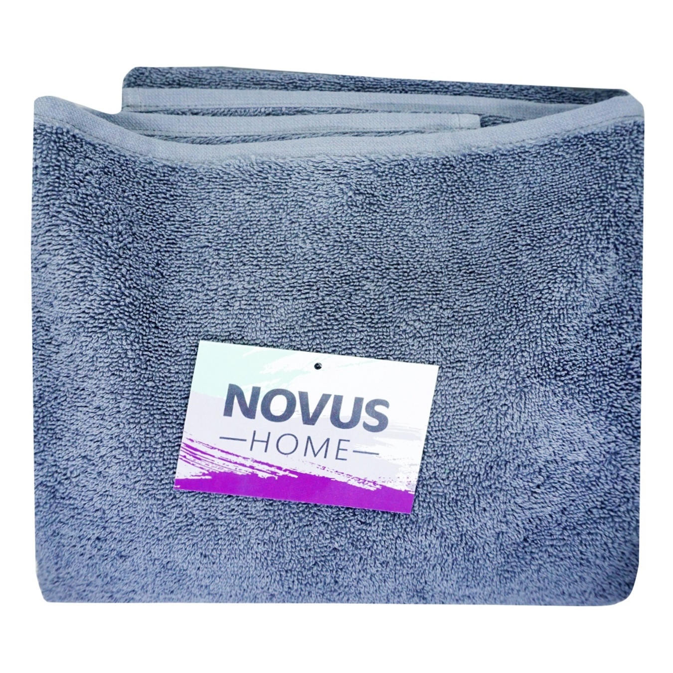 

Полотенце Novus Home махровое без бордюра серое 70х140см