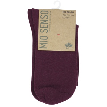 Шкарпетки жіночі Mio Senso р.38-40 бордо - купити, ціни на - фото 1