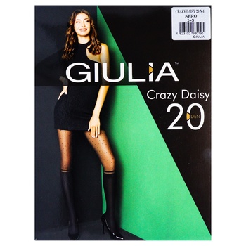 Колготки Giulia Crazy Daisy 20ден Nero-2 - купить, цены на ЕКО Маркет - фото 1