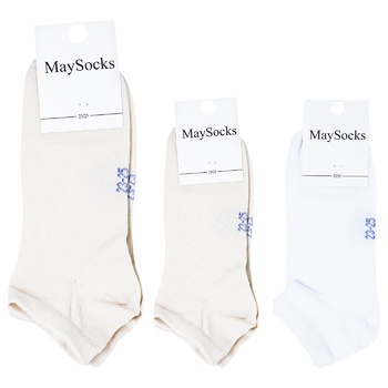 Шкарпетки MaySocks жіночі короткі cotton р.23-25 - купити, ціни на ЕКО Маркет - фото 1