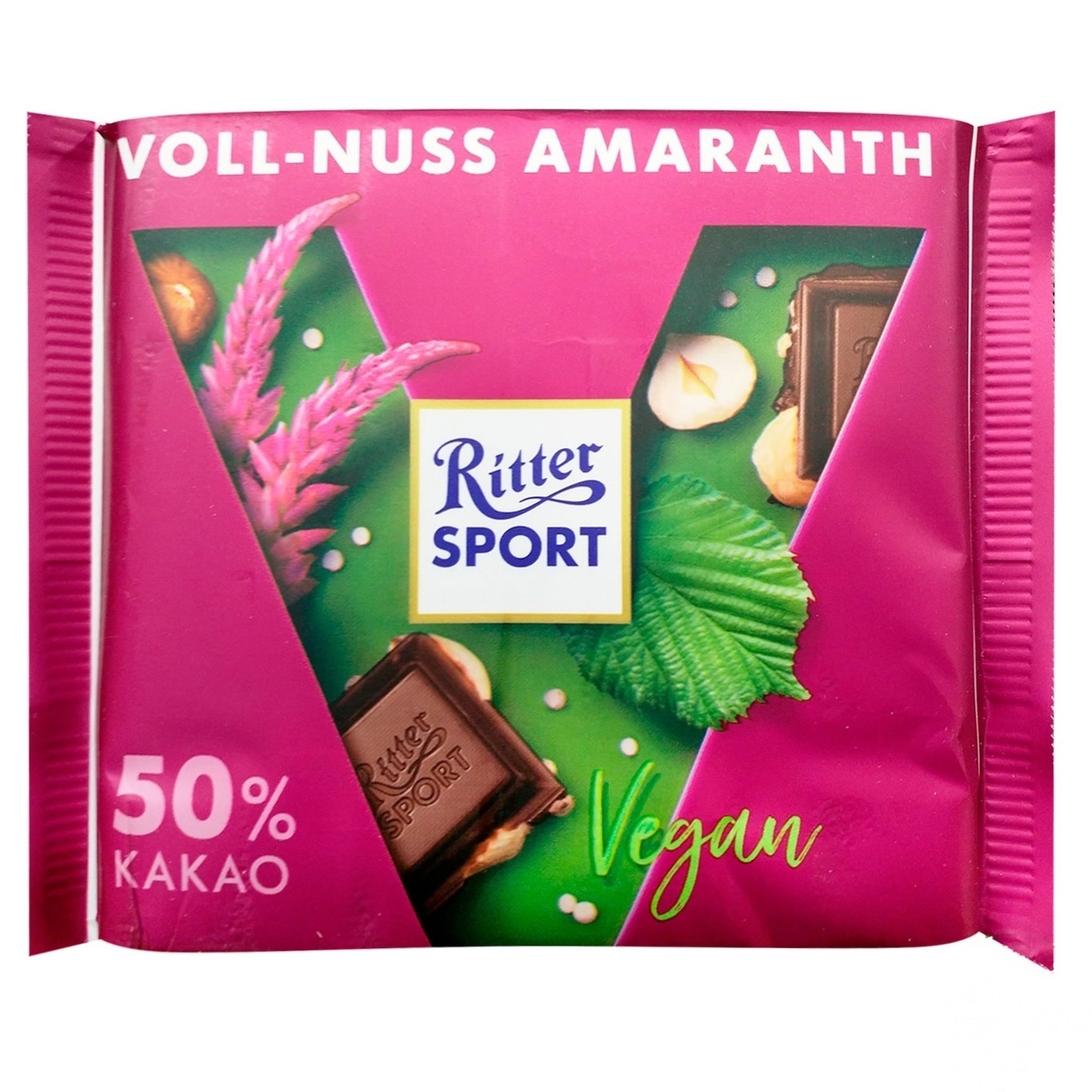 

Шоколад Ritter Sport Vegan фундук и амарант 100г