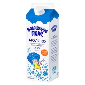 Voloshkove Pole Pasteurized Milk 2.5% 900g - buy, prices for MegaMarket - photo 1