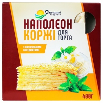 Коржі для торта Домашні Продукти Наполеон 400г