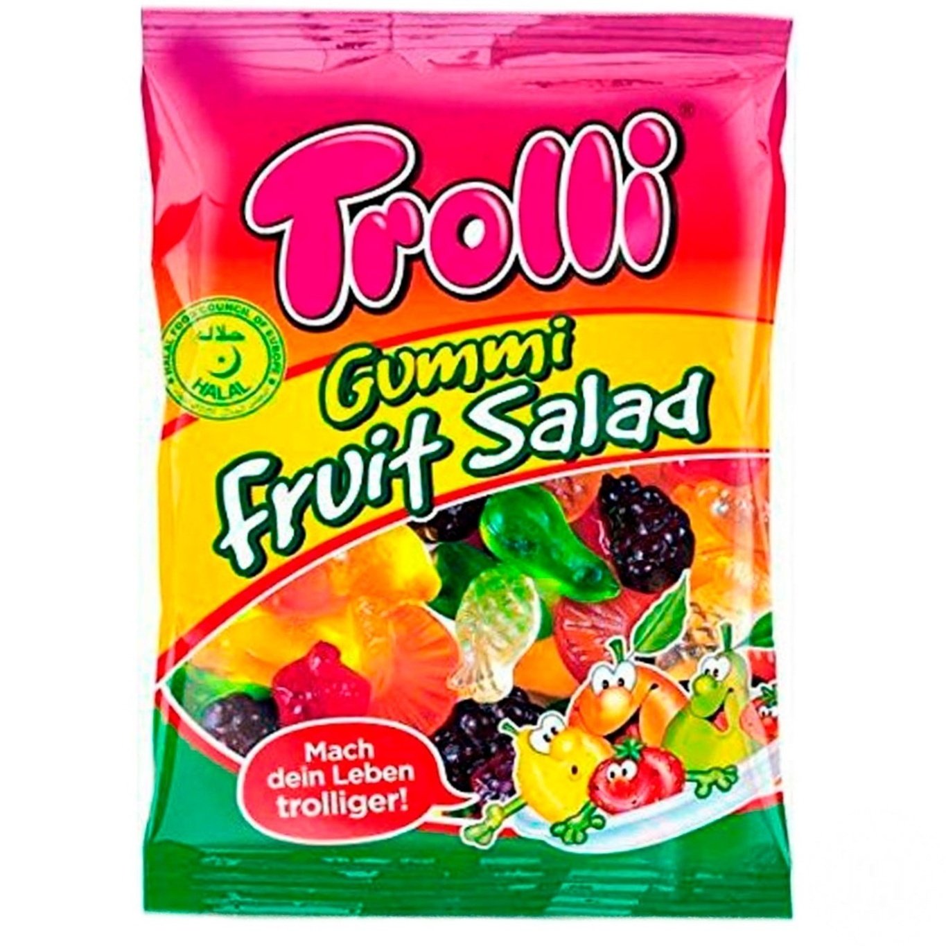 

Конфеты Trolli Фруктовый салат фруктовые жевательные 175г