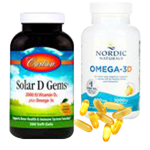 Fish oil with vitamin D