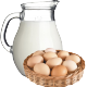 Яйца и молочные продукты 